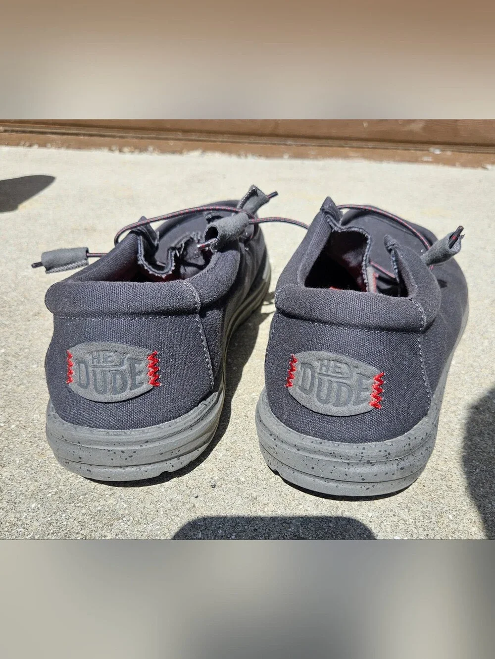 Hey Dude Wally Dark Gray Men's Slip On Loafer Shoes Size US 11 UK 10 EUR 44 Used